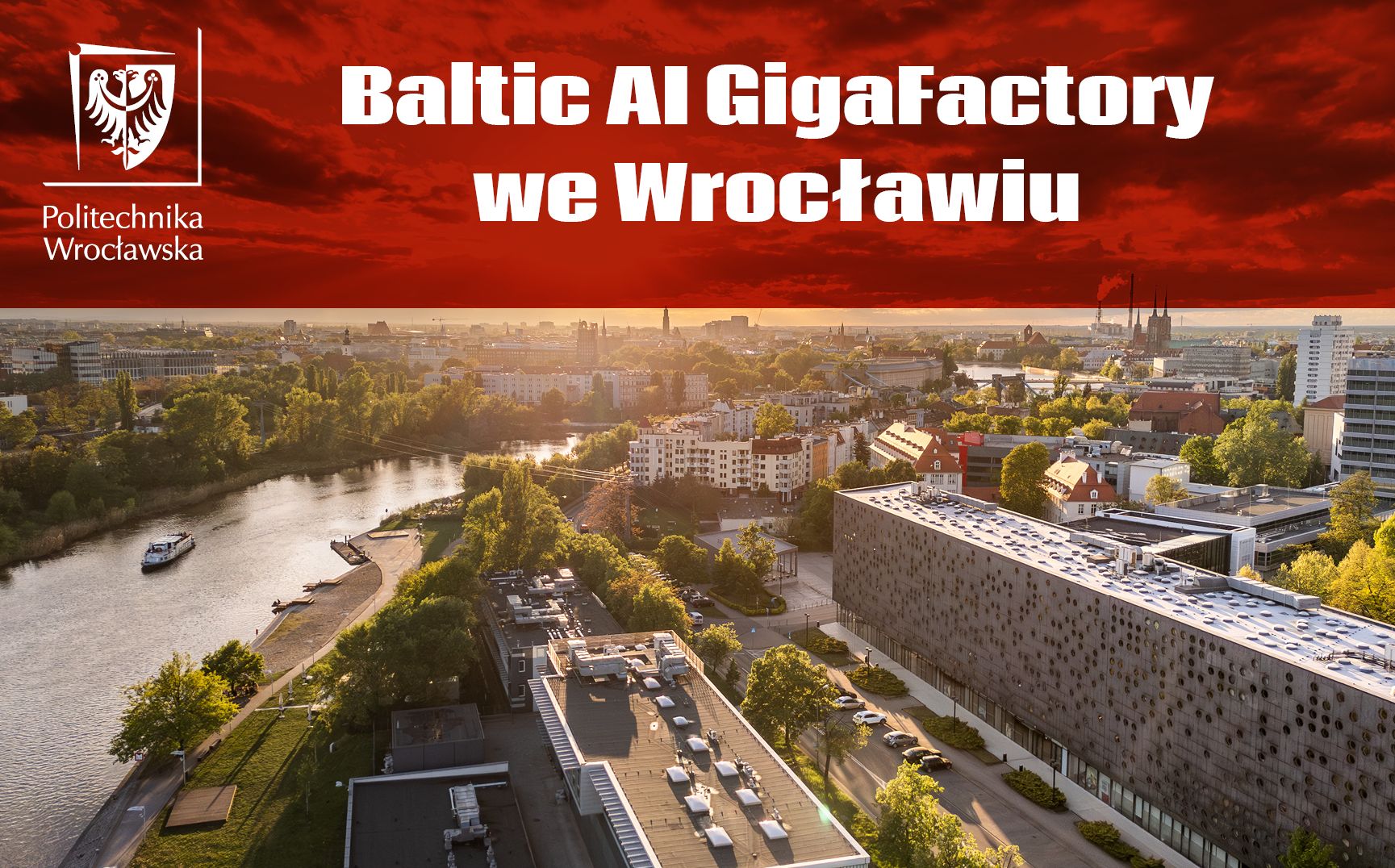 Zdjęcie kampusu Politechniki Wrocławskiej