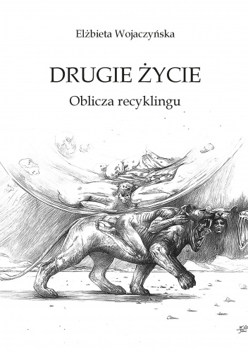 Okładka książki przedstawiająca narysowaną mityczną postać