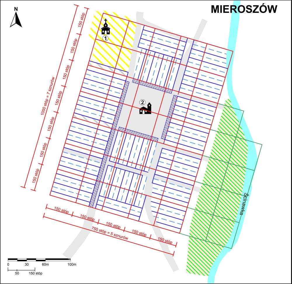 Mapa Mieroszowa