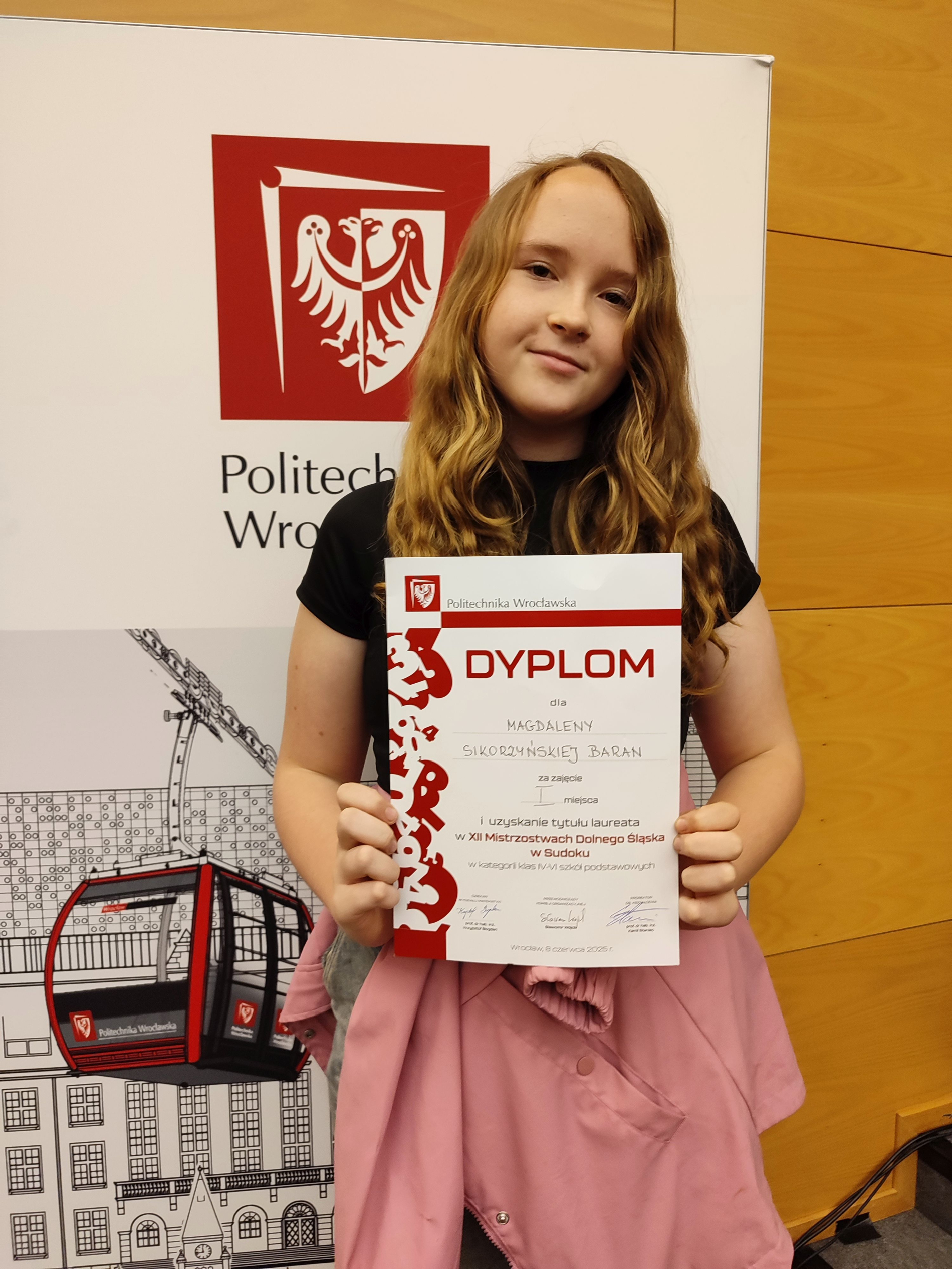 Finalistka konkursu z dyplomem