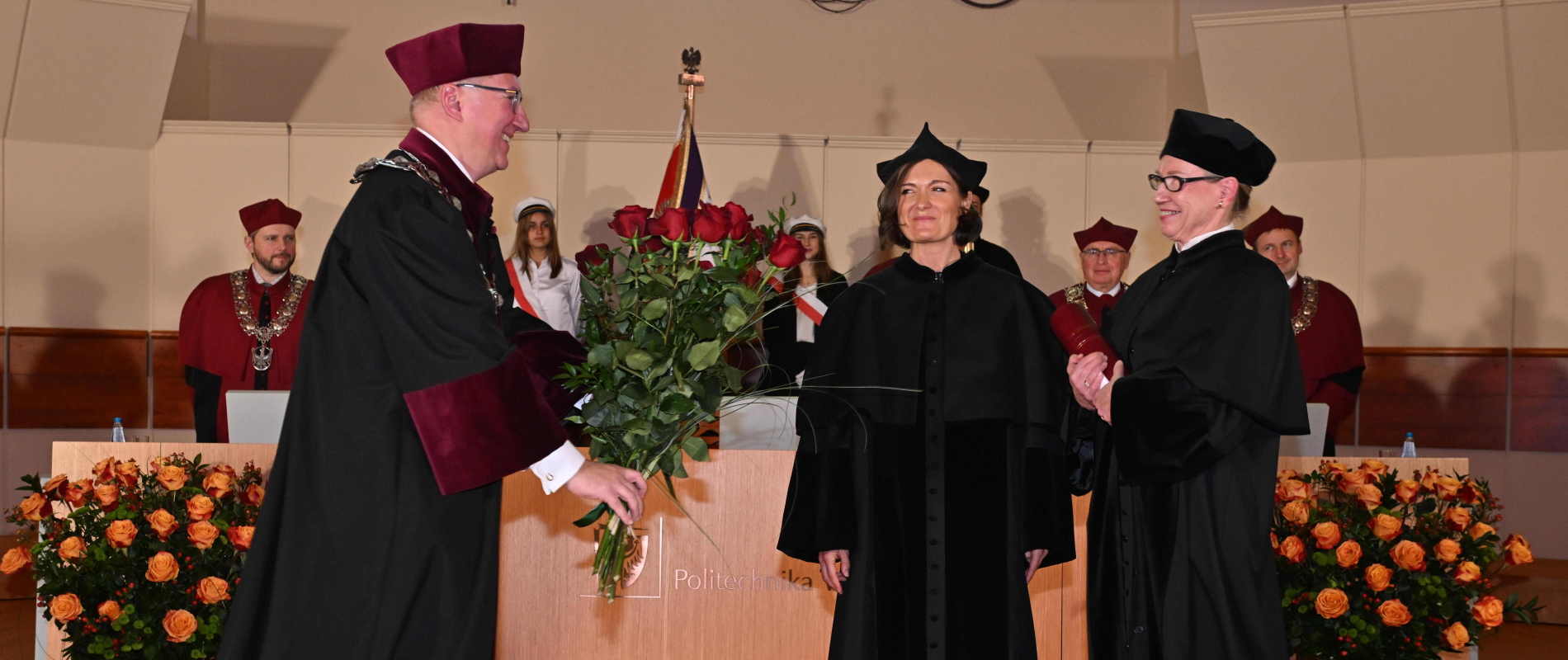 Zdjęcie z uroczystości wręczenia tytułu doktora honoris causa prof. Marja Makarow