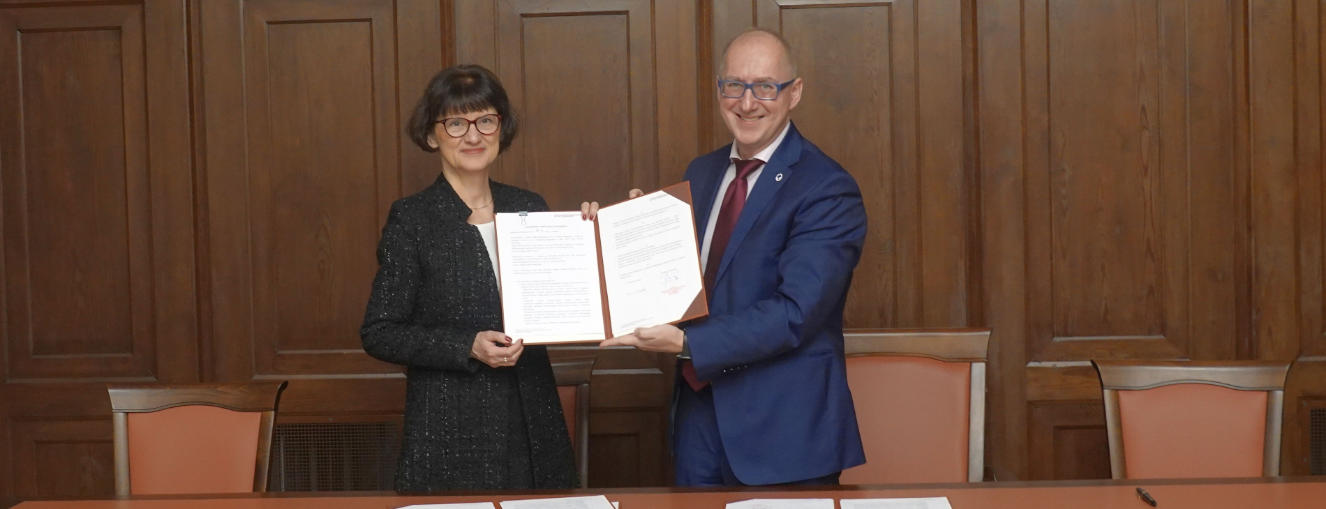 Anna Maćkowska i prof. Arkadiusz Wójs - zdjęcie