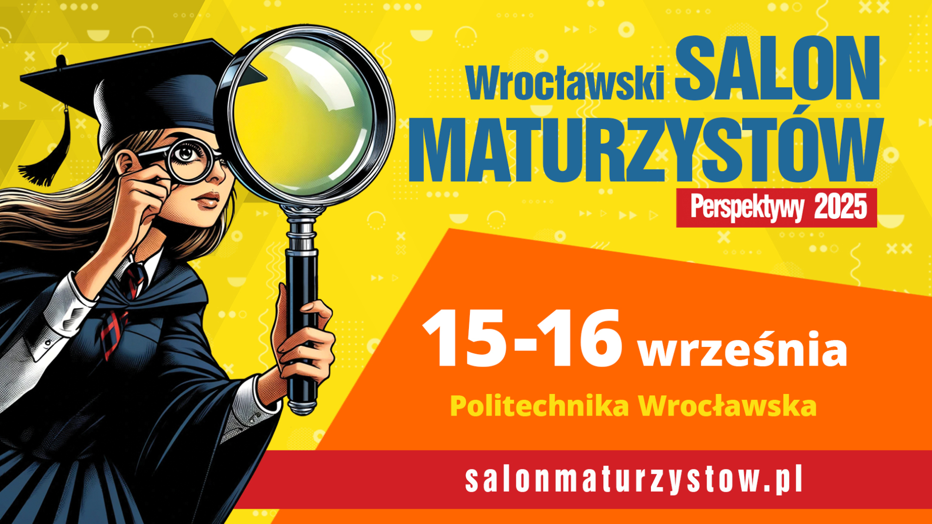 Grafika promocyjna Salonu Maturzystów 2025