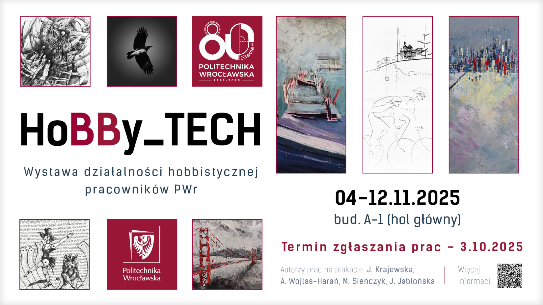 Plakat zachęcający do udziału w wystawie HobbyTech