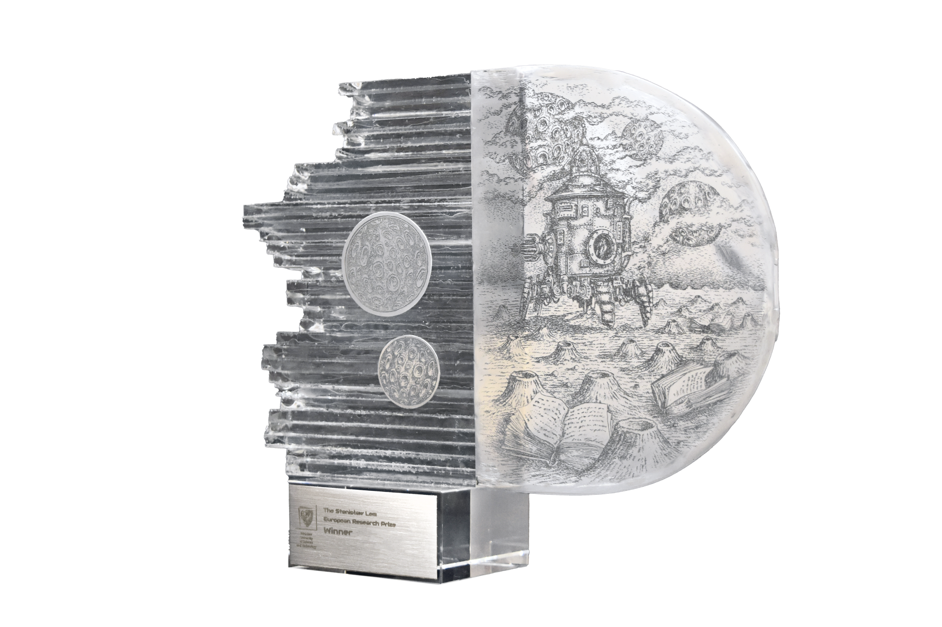 Photo of Lem Prize 2025 award statuette